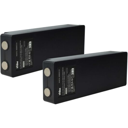 2x Battery Replacement for Palfinger IM6024, RSC7220 for Industrial Radio Remote Control (1500mAh, 7.2 v, NiMH) - Black - Vhbw