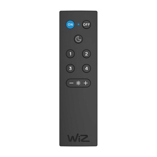 4lite WiZ Connected Smart WiFi Remote Control, Black