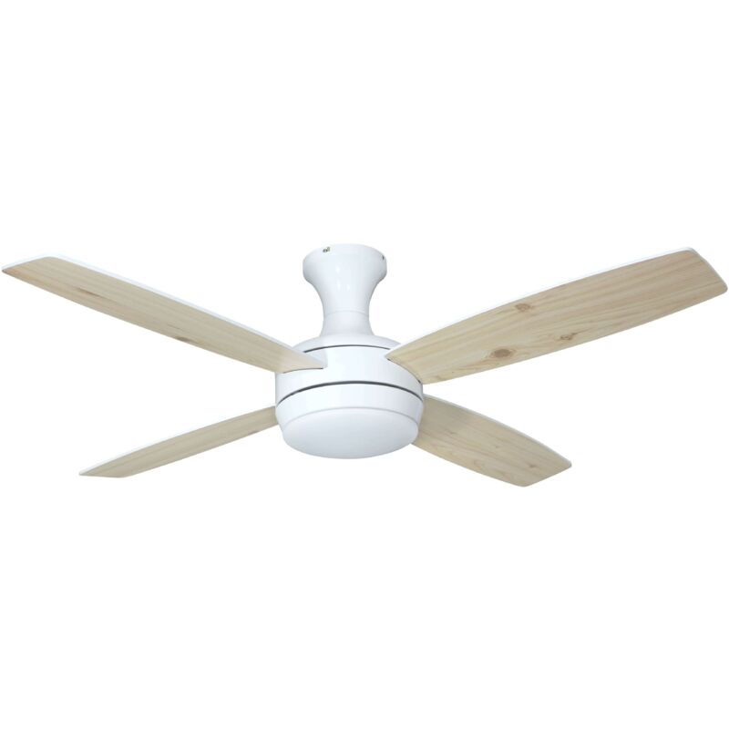 Ceiling Fan Saturn White with Light & Remote Control