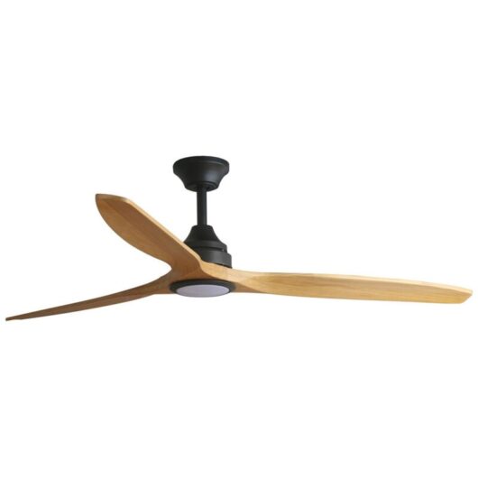 Faro Alo Large Black, Wood dc Ceiling Fan Cct 6 Speed