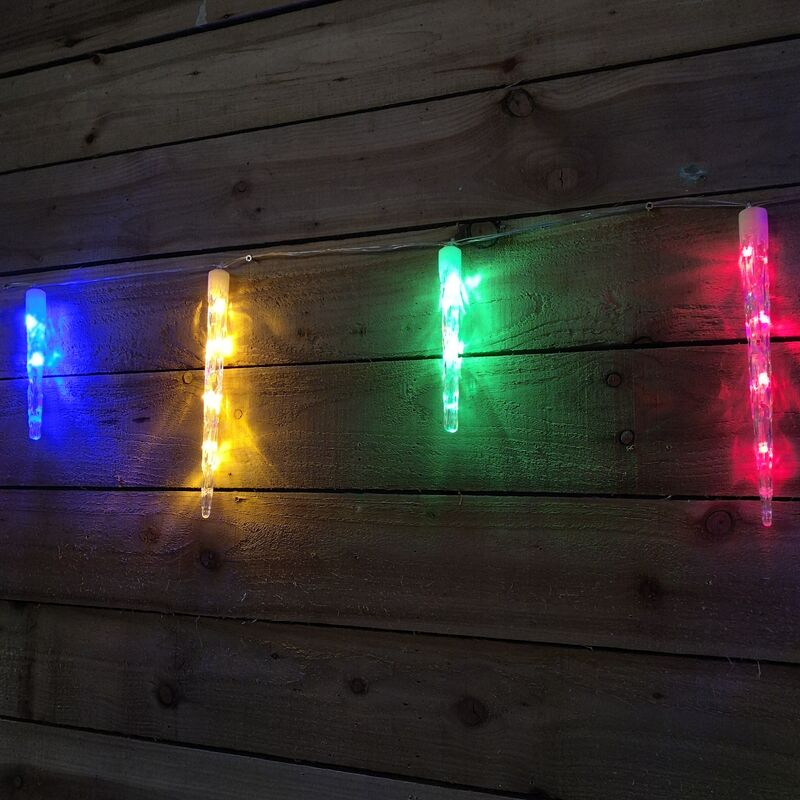 Festive Productions - Festive 24 Remote Controlled Colour Changing led Icicle Lights