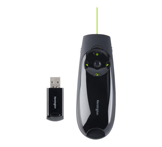 Kensington Presenter Expert Green Laser with Cursor Control presentation remote control - black