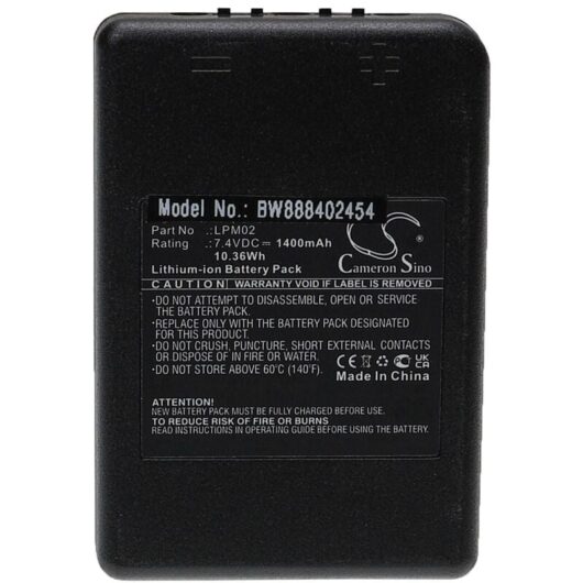 Replacement Battery compatible with Autec djm, ajm, ajr, ajs, Air, Air Dynamic, djl Industrial Radio Remote Control (1400 mAh, 7.4 v, Li-ion) - Vhbw