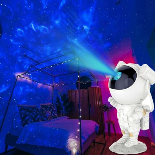 Star Light Projector, Astronaut Galaxy Projector Light with Remote Control Adjustable Brightness Multiple Night Light Projector for Kids Adults