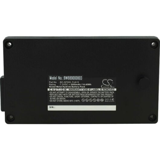 Vhbw - Battery compatible with Gross Funk GF500, Crane Remote Control Industrial Radio Remote Control (2000mAh, 7.2 v, NiMH) - Black