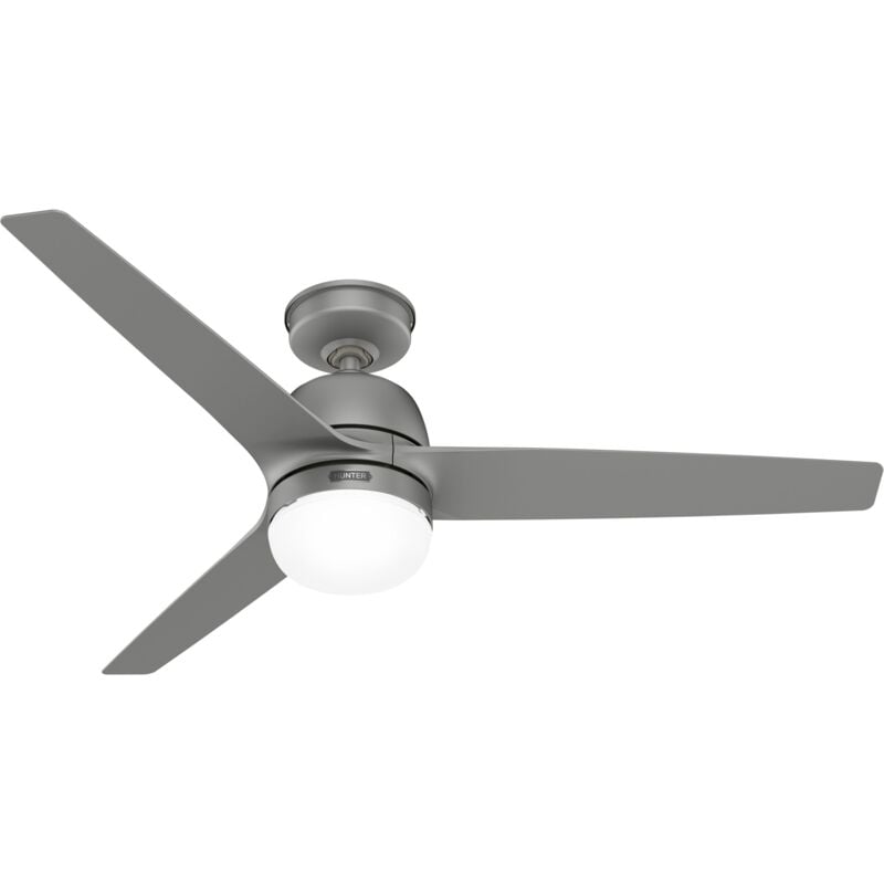 Outdoor Ceiling Fan Seawave Silver with Lights & Remote