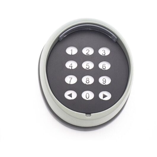Metal Gate Opener Keypad, 433 MHz Rolling Code Keypad, High-Quality Garage Door Access Control Keypad, Black YMYNY