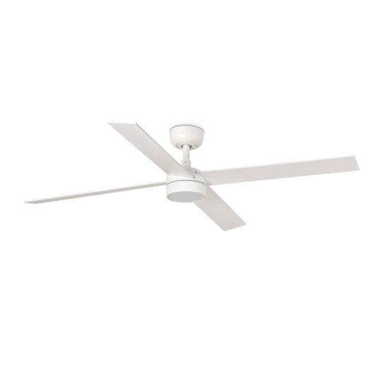 Dc Ceiling Fan Rudder L-4 White with led & Remote