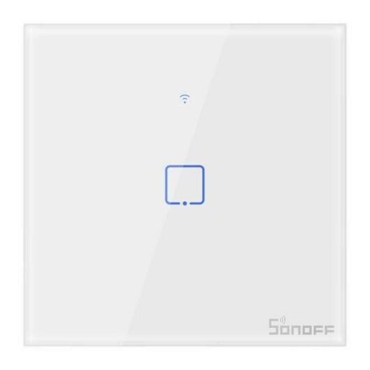 Smart Wall Switch, Sonoff Wireless WiFi Connected Light Switch, Compatible with Alexa, Google Home and ifttt, Touch Switch with Remote Control and