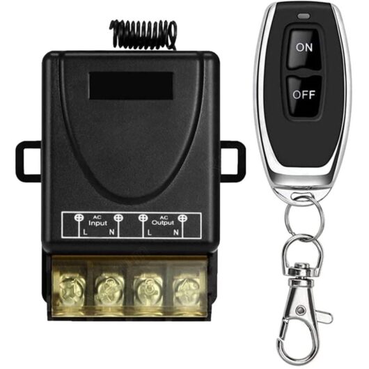 433MHz Wireless Remote Control Switch AC 220V 230V 30A Relay Receiver and 1 Transmitter Radio Controller for Light Water Pump Home Appliances