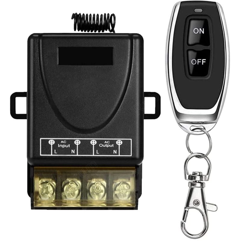 433MHz Wireless Remote Control Switch AC 220V 230V 30A Relay Receiver and 1 Transmitter Radio Controller for Light Water Pump Home Appliances