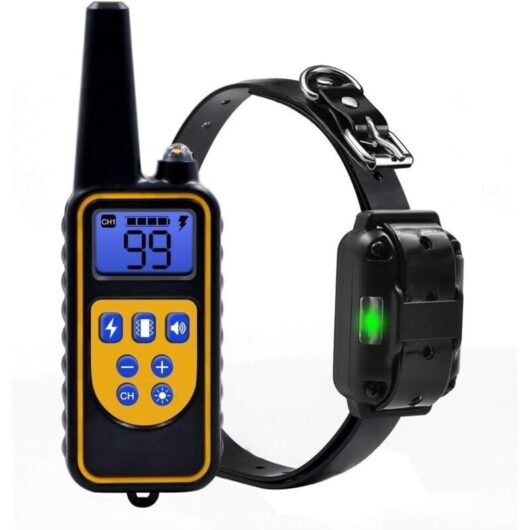 800 Meter Dog Training Collar Anti-Bark Collar with Controlled Vibration and Sound Stimulation Waterproof Rechargeable Dog Training Collar