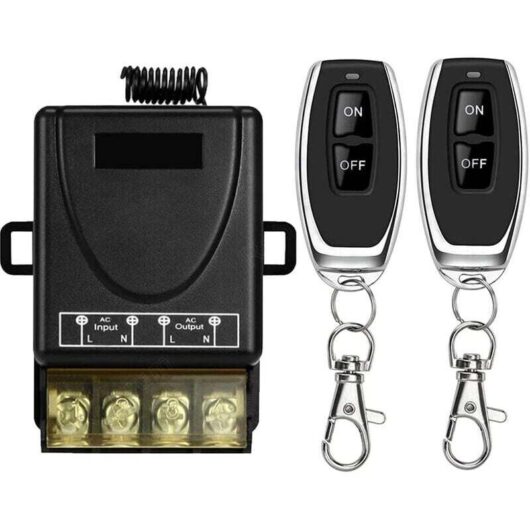 High Power 433MHz Wireless Remote Control Switch, AC 220V/240V/110V 30A RF for Lights, Water Pumps, Home Appliances, Agricultural Irrigation
