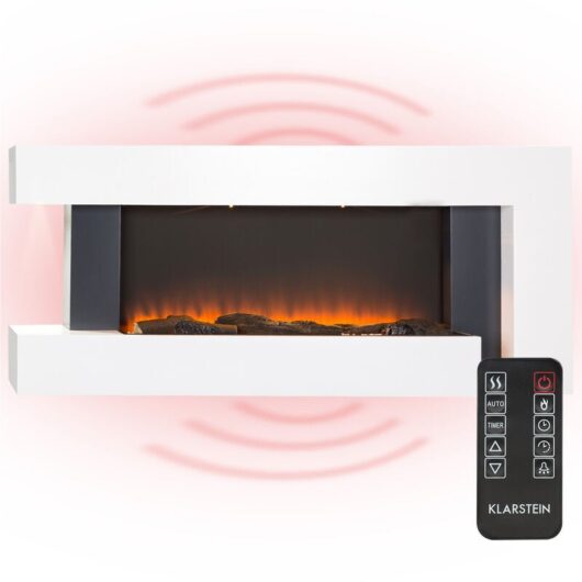 Studio Light & Fire 2 Fireplace 1000/2000W MDF Remote Control