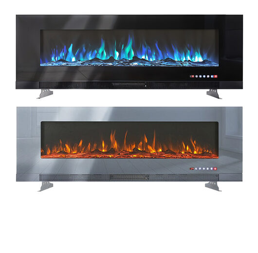 Wall Mounted Electric Fireplace with Remote - 9 Colour Flames! | Wowcher