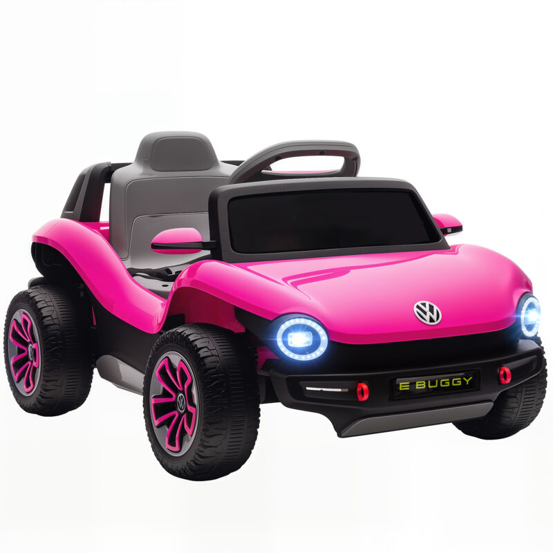 Aiyaplay - Volkswagen Licensed Kids Electric Car w/ Remote, Suspension, Pink