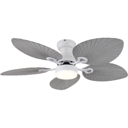 DC Ceiling Fan Elise White with LED & Remote