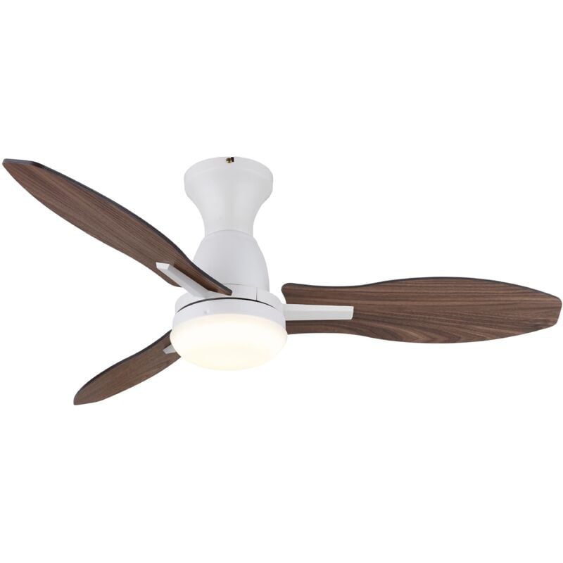 DC Ceiling Fan Gale White with LED & Remote
