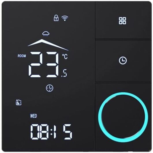 CCYKXA Smart WiFi temperature controller with LCD screen for electric underfloor heating and water heating systems or boilers, energy-efficient