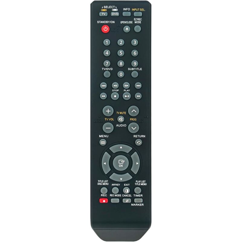 00061A Replacement remote control for Samsung DVD recorders DVD-R151 DVD-R156 DVD R151 R156