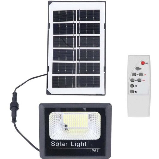 100 LED Outdoor Solar Floodlight IP67 Waterproof Solar Wall Light Remote Control Garden Floor Lamp Outdoor Solar Light Solar Wall Light for Garden