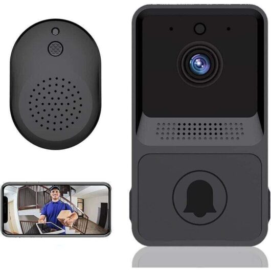 1pc Wireless Remote Video Doorbell, Smart Home Intercom, HD Night Vision, Wifi Charging, Smart Doorbell, Two-Way Talk, App Control,