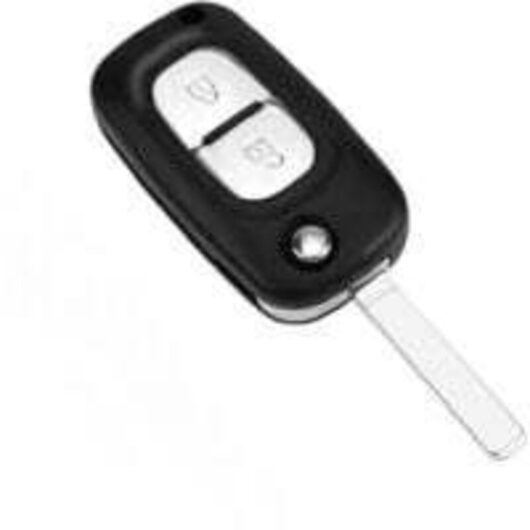 2-button car key case compatible with Renault Clio 3 Kangoo Twingo Wind Master Modus Trafic, replacement remote control cover.