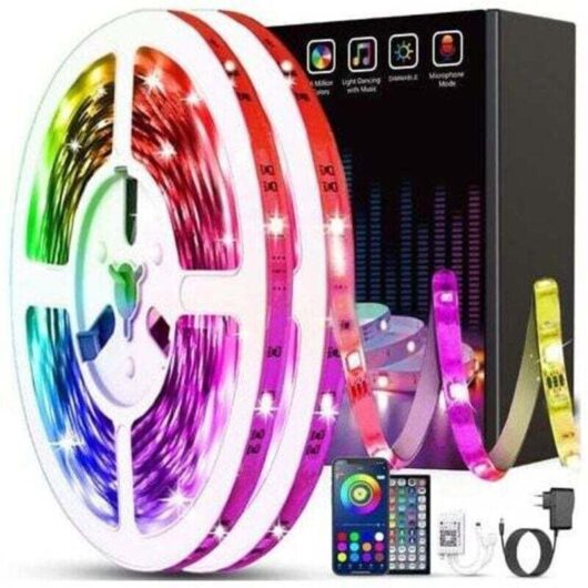30m LED Strip, Bluetooth Bedroom LED, LED Strip Controlled by APP Remote Control, LED for Bedroom [Energy Class A+].