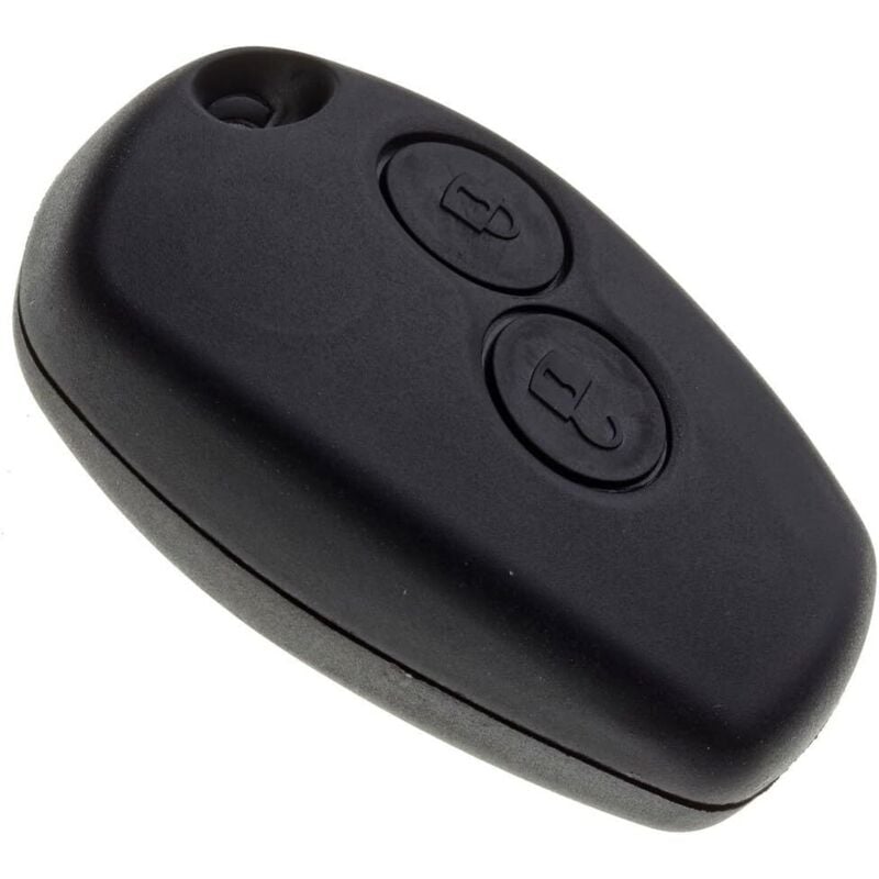 Ccykxa - Key Shell without Blade Compatible with Dacia Duster, Sandero, Sandero Stepway, Logan, Lodgy 2 Buttons Remote Control Car Key Case