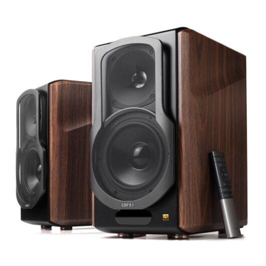 Edifier S2000MKIII Hi-Res Audio Active Bluetooth Bookshelf Speakers (Pair) Brown