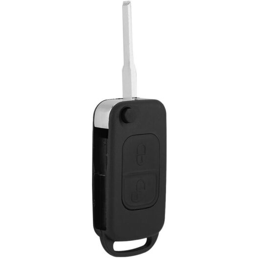 Flip 2 Button Remote Key Fob Case Shell Cover Fit For Mercedes Benz SLK Class E113 ACES W168