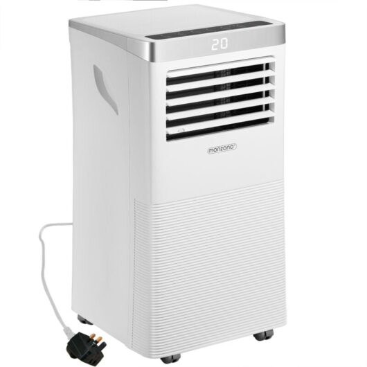 Monzana - Portable Air Conditioner 4-in-1 with Remote Control, Exhaust Hose, 7000 btu, Sleep Mode, Cooling System & Dehumidifier