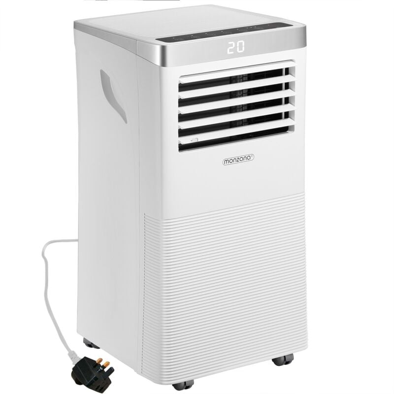 Monzana - Portable Air Conditioner 4-in-1 with Remote Control, Exhaust Hose, 7000 btu, Sleep Mode, Cooling System & Dehumidifier