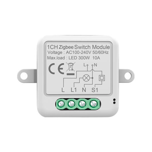 Qiedie - Tuya Smart Switch ZigBee Remote Switch Module Invisible Switch Zero Fire Hidden Switch Timer,ZigBee Zero Fire 1 Way