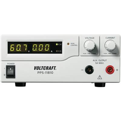 VOLTCRAFT PPS-11810 Bench PSU (adjustable voltage) 1 - 18 V DC 0 - 10 A 180 W USB , Remote programmable No. of outputs 2 x