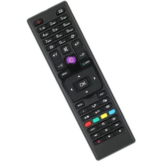 1 RC4875 universal remote control, compatible with Telefunken Technika Tucson TVs, replacement without programming, AAA batteries, for everyday use