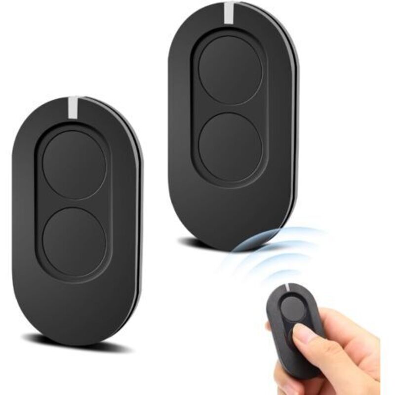 2-Piece Garage Door Opener, 2-Button Wireless Remote Control, Compatible with Ditec BIXLS2 BIXLP2 GOL4 BIXLG4 ZEN2 ZEN4W