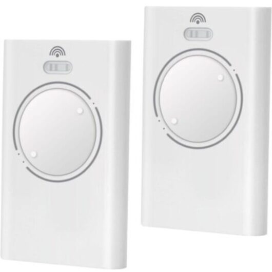 2 Pieces Garage Door Remote Control Transmitter 868MHz, Gate Remote Control 2 Channels Compatible with XT2 868 SLH, XT 868 SLH (White)
