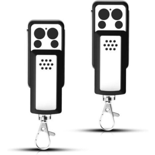 2 Remote Controls for Gate Automation - Compatible with Avidsen 114253, 104257, 104250 - Compact Sliding Design, 4 Channels, Stable Signal, Easy