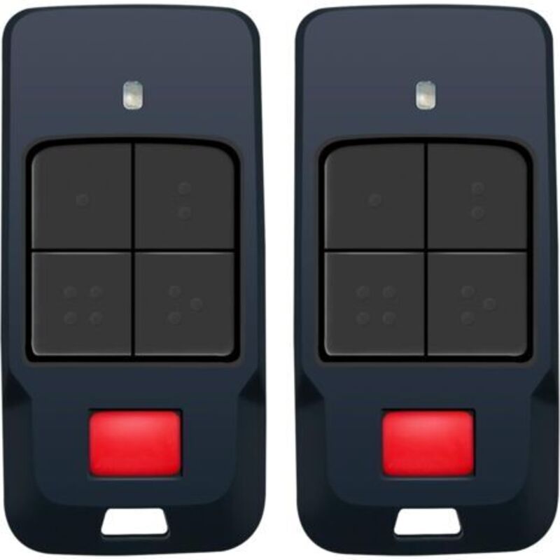 2 garage door remote controls compatible with BFT MITTO COOL C4 433MHz, Rolling Code encryption, MITTO COOL C2, MITTO COOL C4, Universal Garage Door