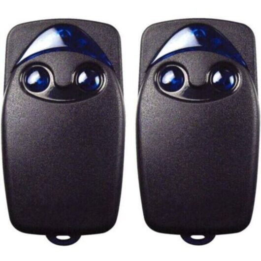 2 x Flo2r-s 433.92 MHz 2-button electric garage door remote control, compatible with Nice Remote TRIMEC garage door remote