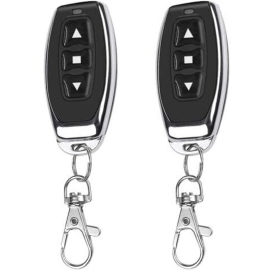 2X Wireless Remote Control 433Mhz Transmitter Keychain EV1527 Learning Code 3 Buttons