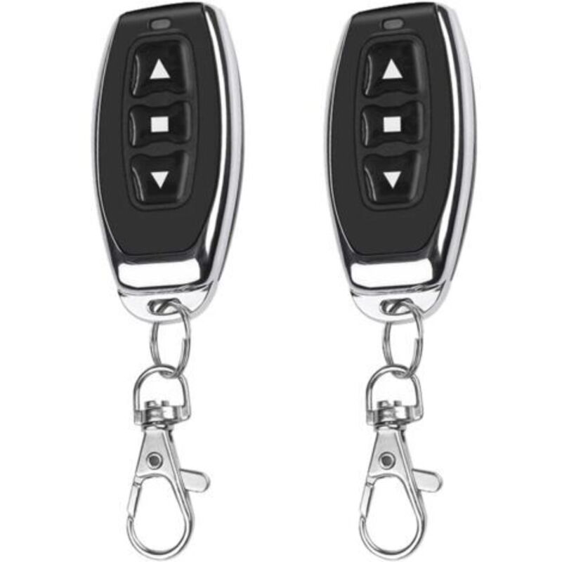2X Wireless Remote Control 433Mhz Transmitter Keychain EV1527 Learning Code 3 Buttons