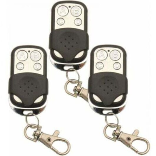 3 Pieces 433.92Mhz Universal Copy Wireless Remote Control Keychain RF Transmitter for Clone Garage Door Opener 433Mhz Duplicator