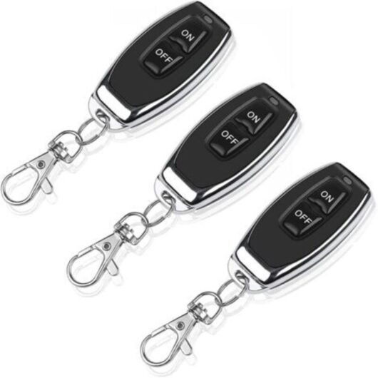 3X Wireless Remote Control 433Mhz Transmitter Keychain 1527 Learning Code 2 Buttons