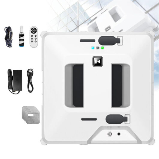 AUTRUCKER Robot Window Cleaning Machine, Smart Electric Remote Control Window Cleaning Machine for Home