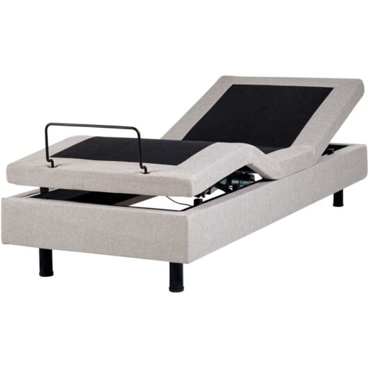 Adjustable Bed without Headboard Fabric DUKE 80 x 200 cm (EU Small Single) Beige