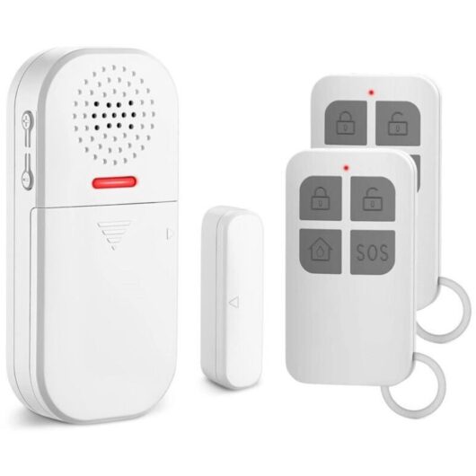 [NEVER USED] Door and Window Alarm, 2 Remote Controls, 130dB Siren, Adjustable Volume, 5 Function Modes, Magnetic Security Sensor, Wireless Home