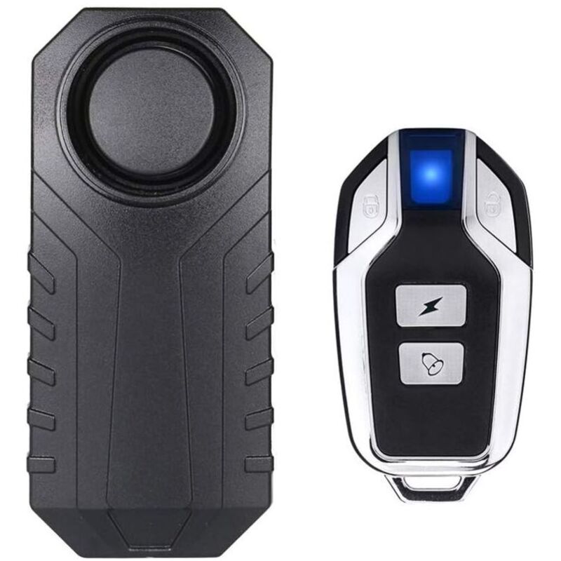Odipie - Wireless Motorcycle/Bicycle Alarm, Anti-Theft Security Alarm with Remote Control, IP55 Waterproof, 113 dB Super Loud (Black)