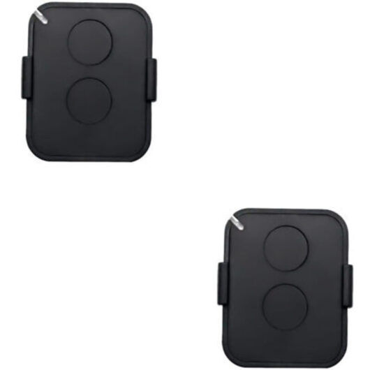 Pack of 2 Remote Controls, 2-Channel 433MHz Gate Remote with Secure Rolling Code, Compatible with Automated Receivers